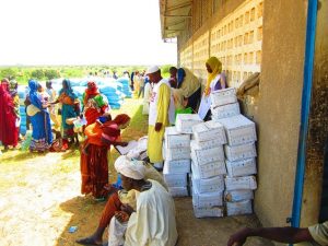 distribution alimentaire au Tchad